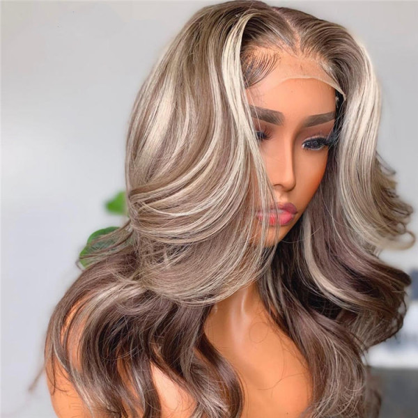 Human hair wigs ash blonde online