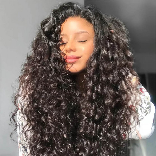 Natural Big Curly Lace Front Wigs Human Hair Yolissa Hair
