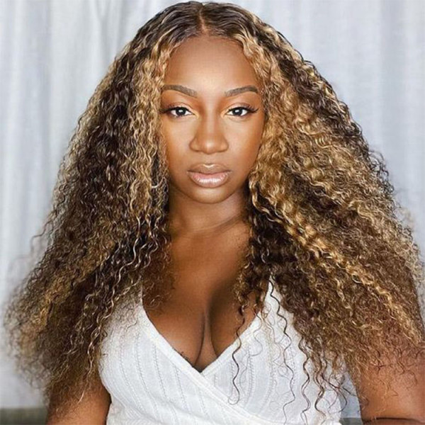 Honey Blonde Balayage On Brown Hair Glueless Wigs Yolissa Hair