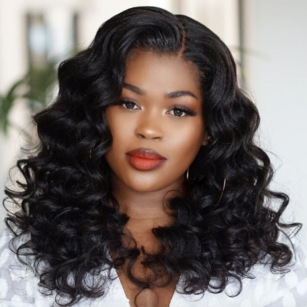 Short wavy wigs human hair cheap