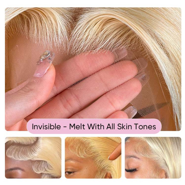 Amazon.com : SPOU 613 5x5 Straight Lace Front Wig Human Hair