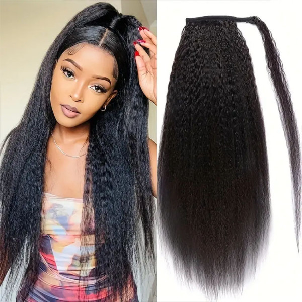世界有名な Yaki Ponytail Hair -Yolissa Style Ponytail Wrapped Extensions その他
