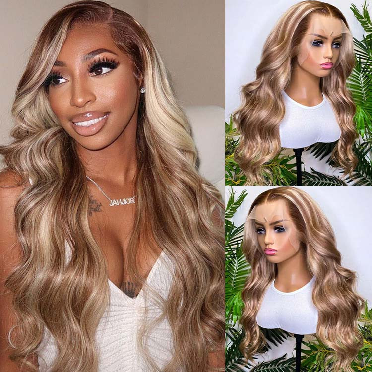 Human hair wigs with highlights shop