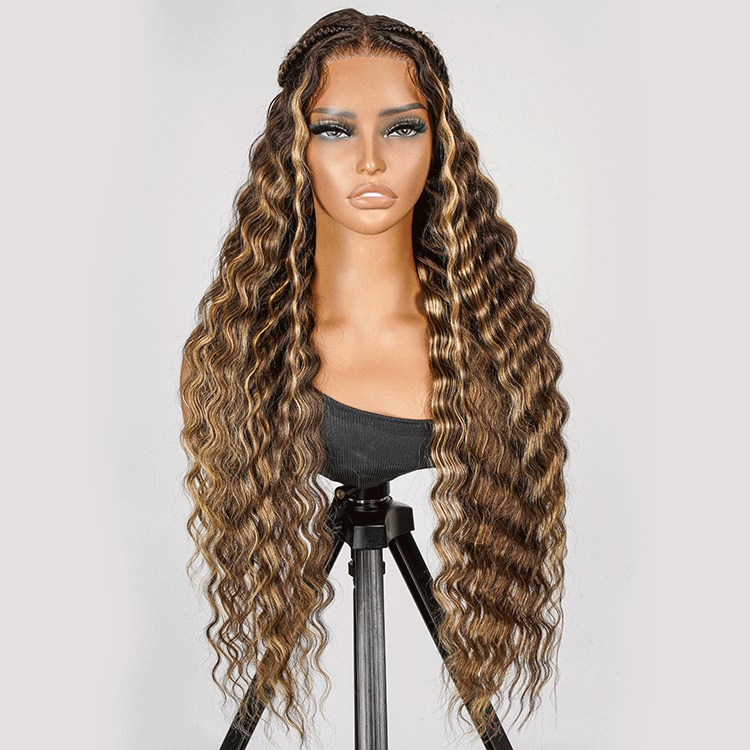 blonde wig curly long